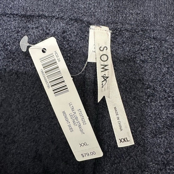 Soma Ultra Plush‎ Straight Leg Pant In Midnight Skies Size XXL - Picture 4 of 7